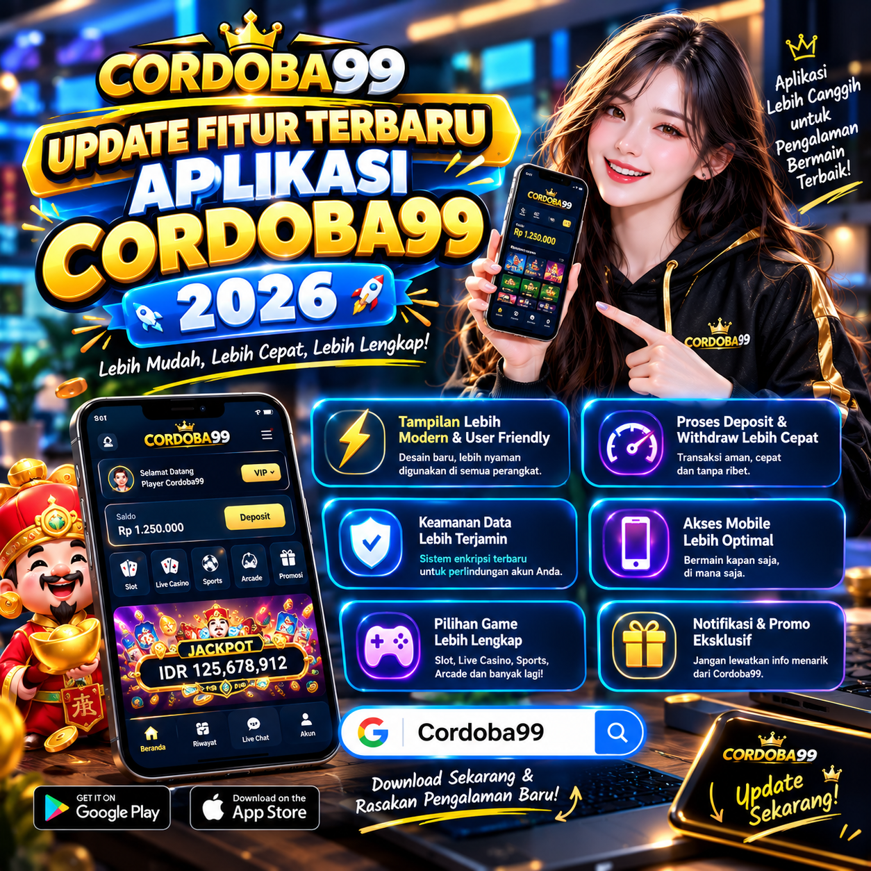 Update Fitur Terbaru Aplikasi Cordoba99 2026