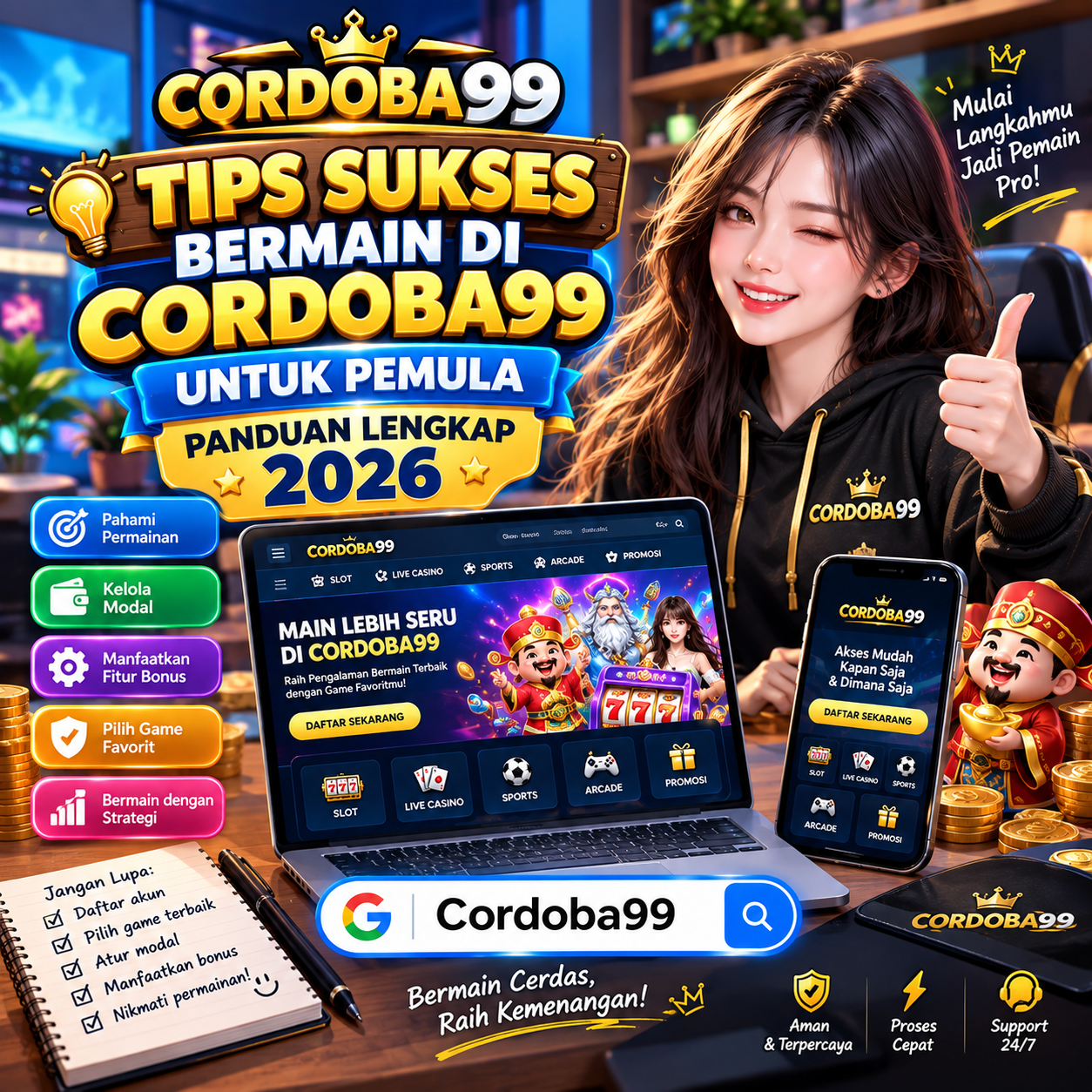 Tips Sukses Bermain di Cordoba99 untuk Pemula